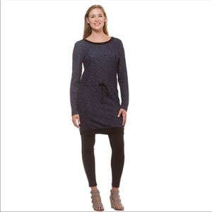 Converse Dress Tie Waist Casual / Sporty Athletic Sweatshirt Sweater Dress - S